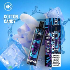 Cotton Candy KK Energy 5000 Puffs 5% (Rechargeable)